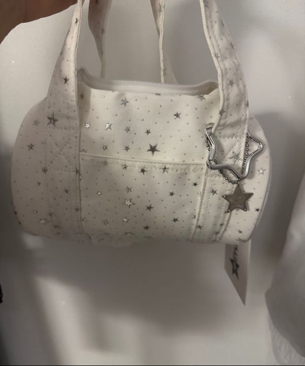 ★SETUP-EXE★TINY STAR TOTE BAG / WHITE★正規品/韓国送料込 MUSINSA公式 | SETUPEXE TINY STAR TOTE BAG / WHITE