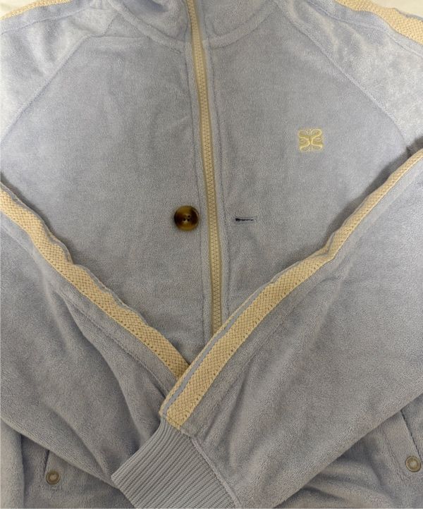MUSINSA | SATUR (W) Lawton Terry Track Zip-Up Jacket Sky Blue