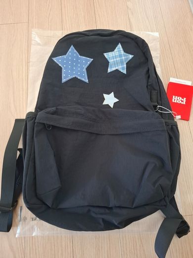 MUSINSA公式 | RONRON 3 STAR PATCH BACKPACK BLACK