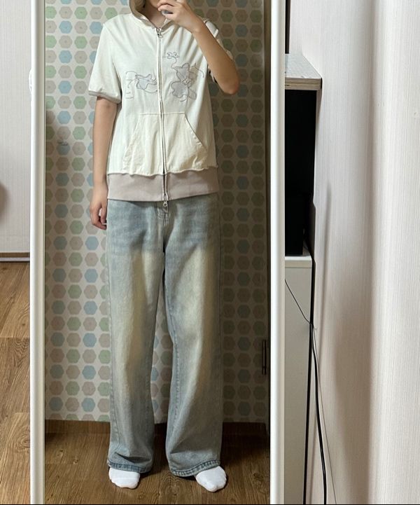 MUSINSA公式 | THE COLDEST MOMENT TCM needle half zip-up (beige)