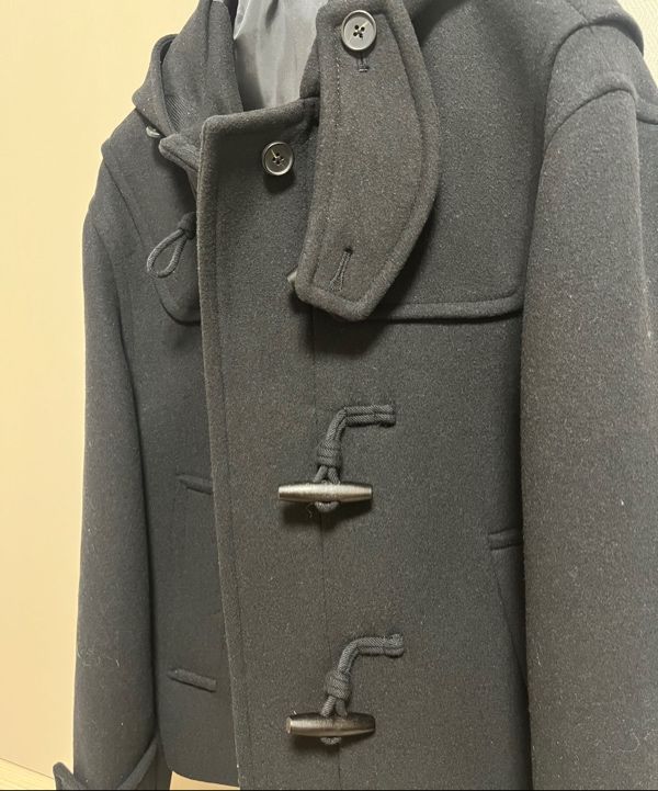 MUSINSA DEHEVE Pコート ダッフルコート　ブラック MUSINSA公式 | MUSINSA STANDARD ウールブレンドオーバーサイズ