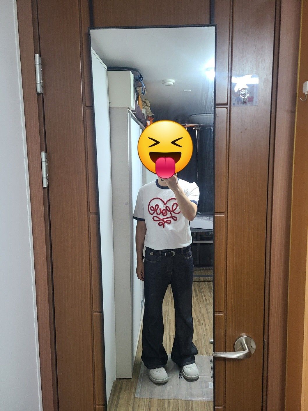 Tシャツ・カットソー DNSR Heart Loop Silk Half Ringer T-Shirt 5SH138 MUSINSA | DNSR Heart Loop Silk Half Ringer T-Shirt White