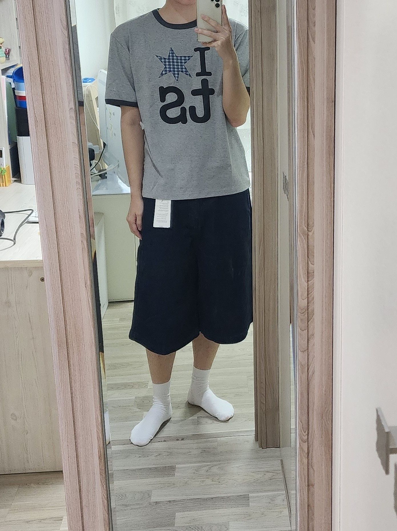 MUSINSA公式 | TANSANMAGNESIUM Ringer T-shirt Gray (Men)