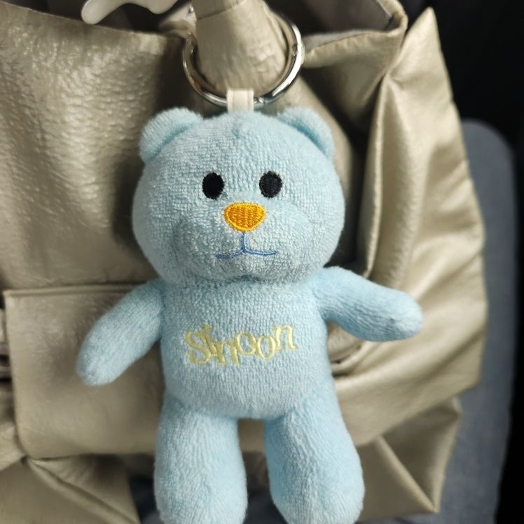 MUSINSA公式 | SINOON NOONI Bear Keyring (Cotton Blue)