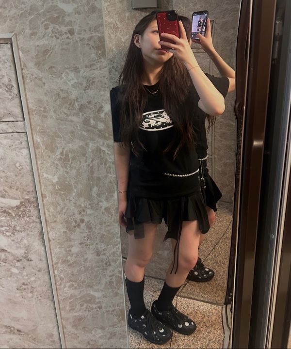 ◆25SS BADBLOOD Mystic Dot Logo Jersey T-Shirt/4色◆ MUSINSA公式 | BADBLOOD Mystic Dot Logo Jersey T-Shirt - Black