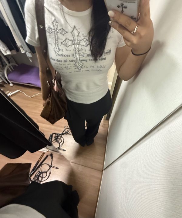【AAKAM】LACED CROS2 PATCH HALF TOP MUSINSA公式 | AAKAM Laced CROS2 Patch Half Top (White)