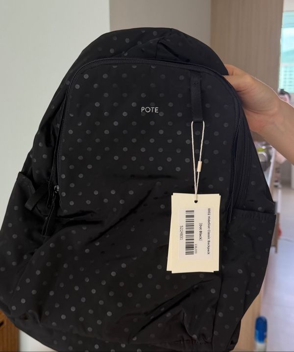 MUSINSA公式 | POTE 0002 HideSlot Classic Backpack_Dot Black