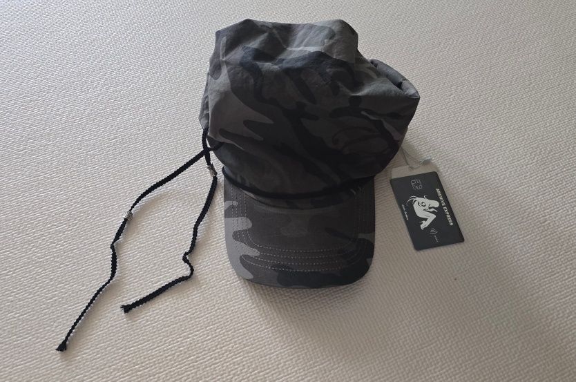 MUSINSA | 2000ARCHIVES STRAPPY SCARF CAP (CAMO)