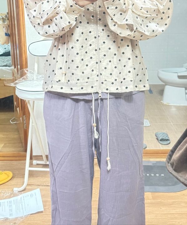 【PARTIMENTO】 POLKA DOT SHEER HOODED JACKET /追跡付 MUSINSA公式 | PARTIMENTO WOMEN Polka Dot Sheer Hooded