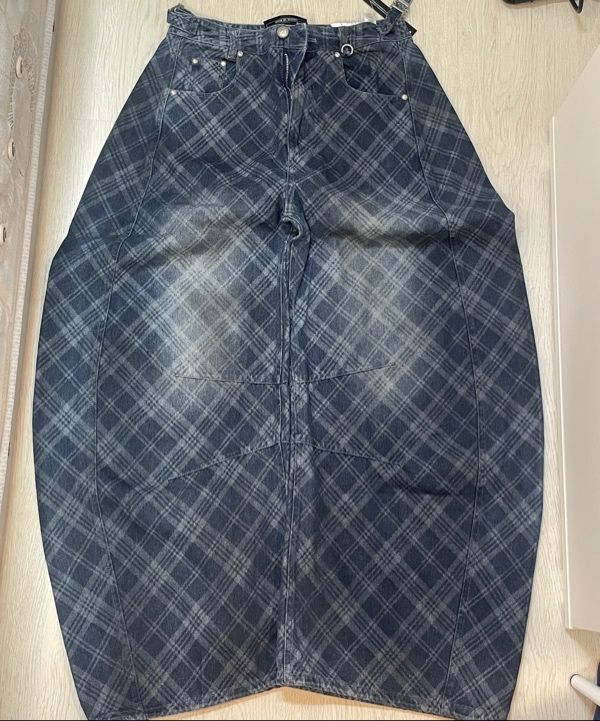 MUSINSA公式 | BADBLOOD ライオンパッチウォッシュドバレルパンツ