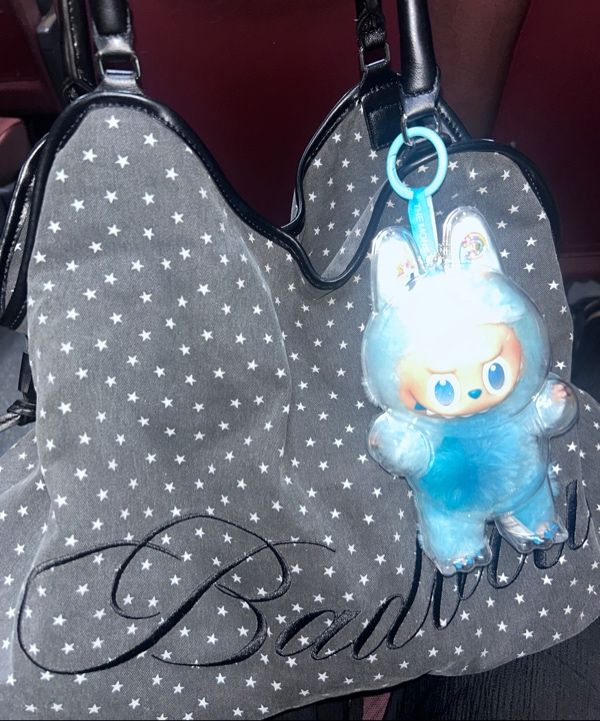 MUSINSA | BADBLUE Star Dimsum Tote Bag Charcoal