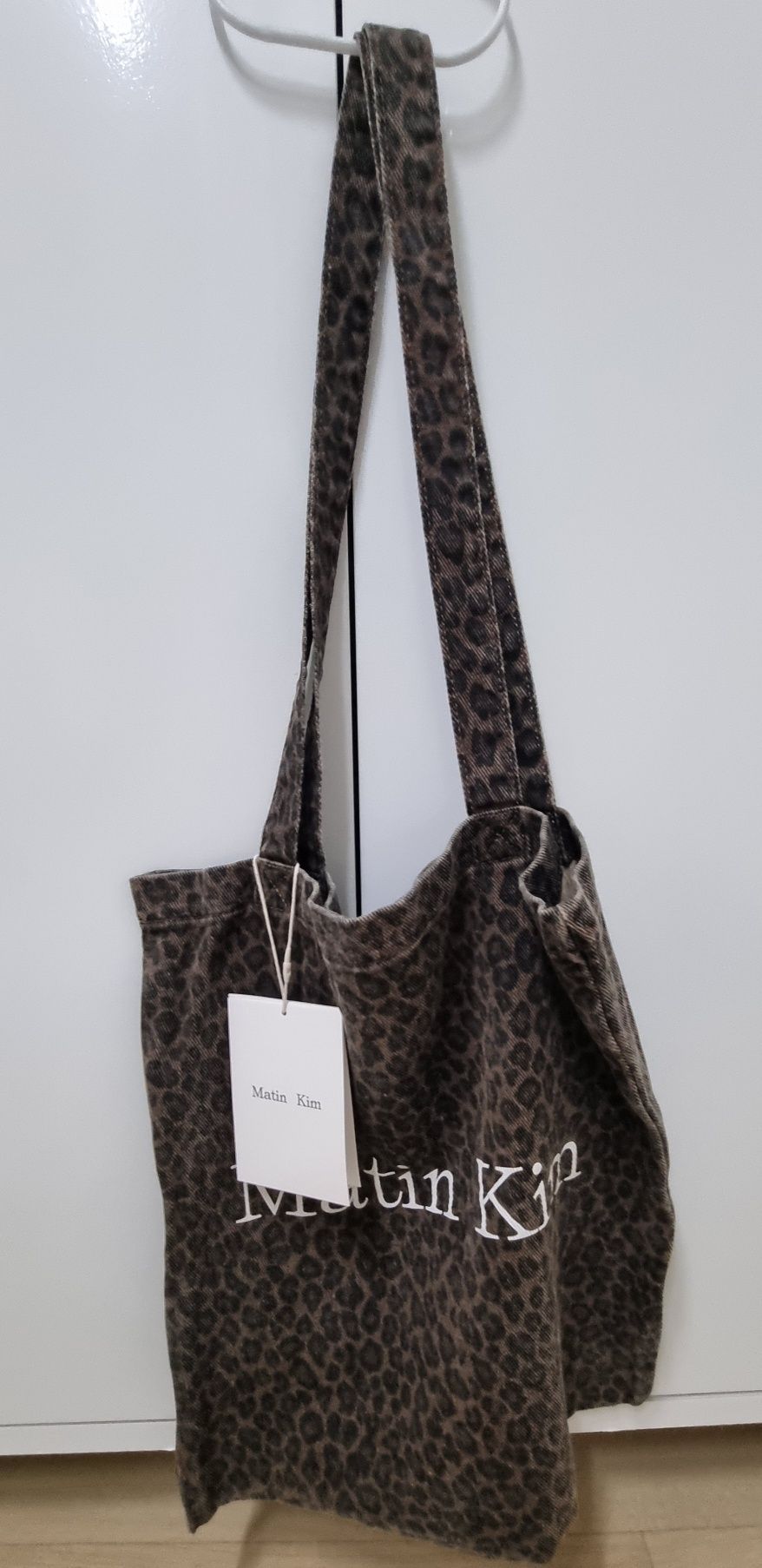 MUSINSA | MATIN KIM MATIN LEOPARD ECOBAG IN BROWN