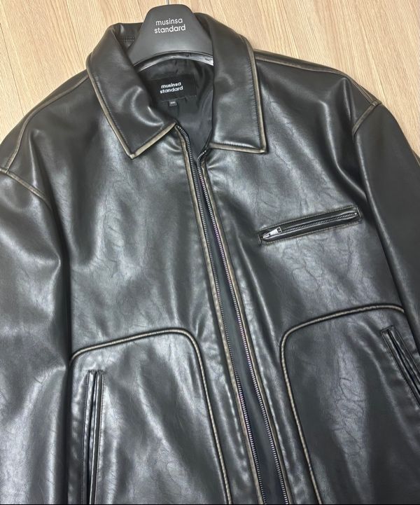 XLARGE LEATHER DRIZZLER JKT