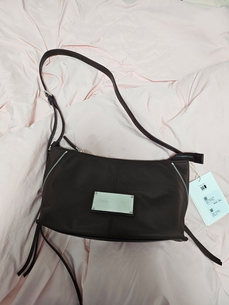 MUSINSA公式 | MATIN KIM SIDE ZIPPER FABRIC TWO WAY BAG IN WINE