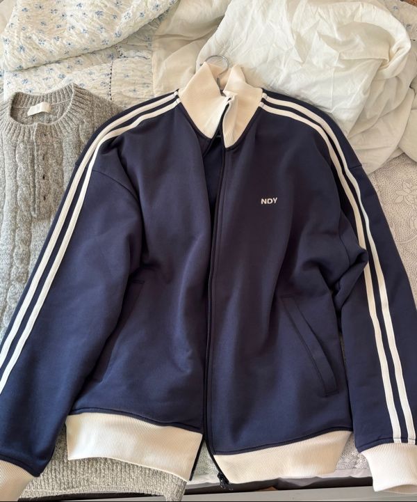 MUSINSA | NDY (nerdy) Classic NY Sweat Track Top Navy