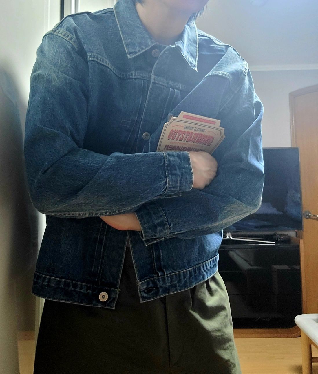 MUSINSA公式 | OUTSTANDING W.W. II SELVEDGE DENIM 1ST JACKET_MEDIUM
