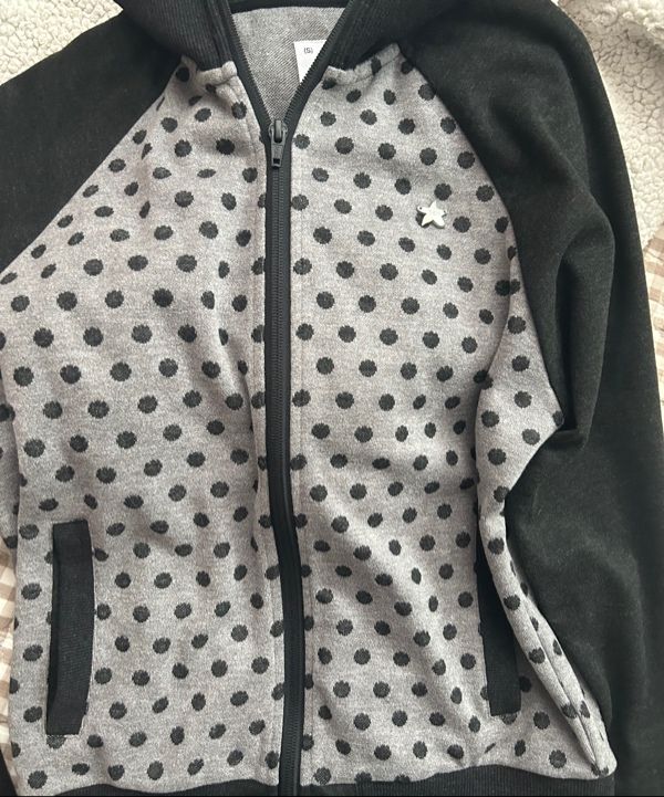 MUSINSA公式 | THE COLDEST MOMENT TCM dot raglan zip-up (charcoal