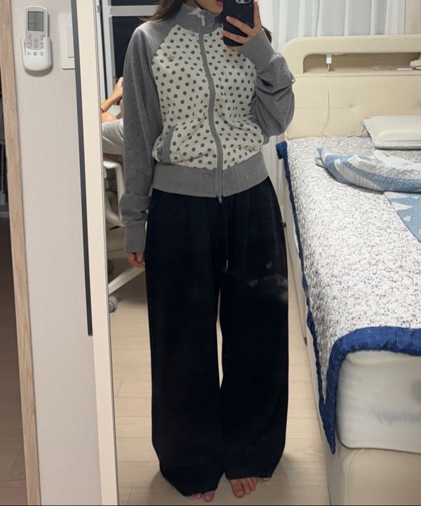 ジャケット・アウター THE COLDEST MOMENT TCM dot raglan zip-up THE COLDEST MOMENT】TCM dot raglan zip-upドット ジャケット (THE