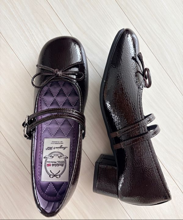 MUSINSA | ROCKFISH WEATHERWEAR SQUARE TOE TWO STRAP MARYJANES(4CM