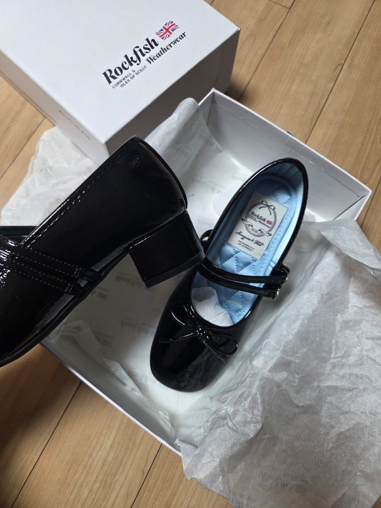 MUSINSA | ROCKFISH WEATHERWEAR SQUARE TOE TWO STRAP MARYJANES(4CM