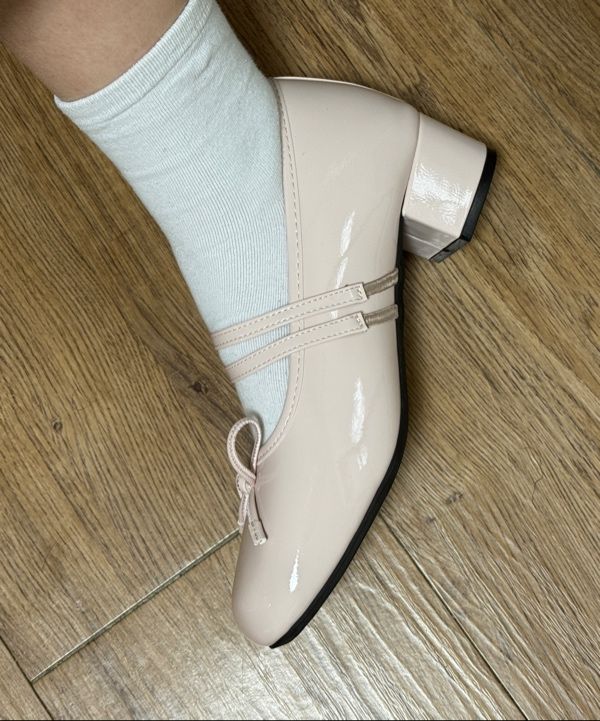 MUSINSA | ROCKFISH WEATHERWEAR SQUARE TOE TWO STRAP MARYJANES(4CM