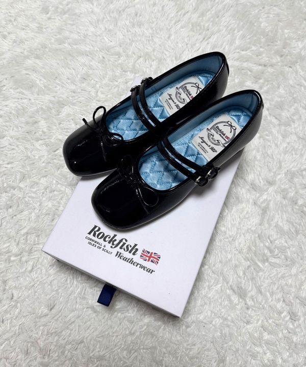 MUSINSA | ROCKFISH WEATHERWEAR SQUARE TOE TWO STRAP MARYJANES(4CM