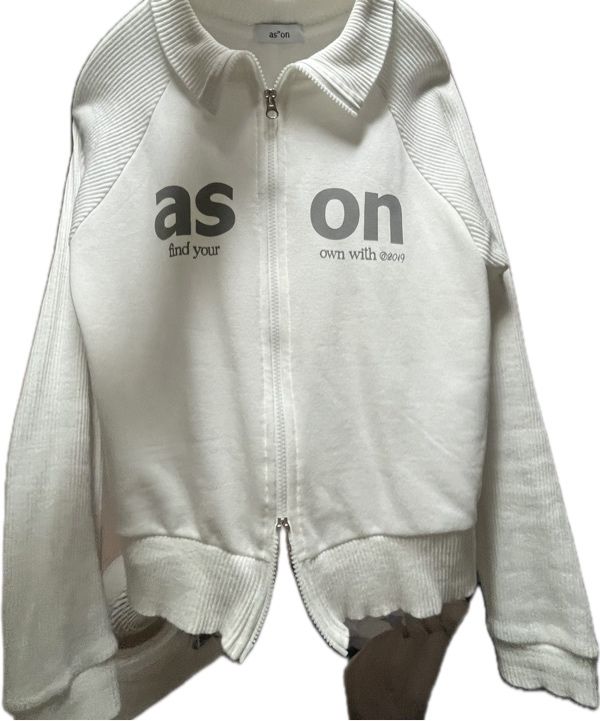 アズオン ジップアップ SALT ZIP-UP / WHITE