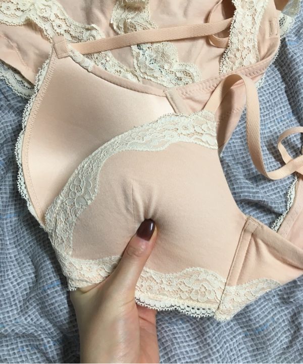 MUSINSA公式 | CRASSIANG 3cm ロマンティックミルクブラ+パンティセット