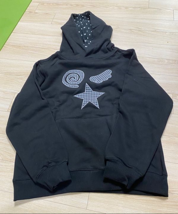 MUSINSA公式 | BAUF 3シンボルフードパーカー[ブラック]