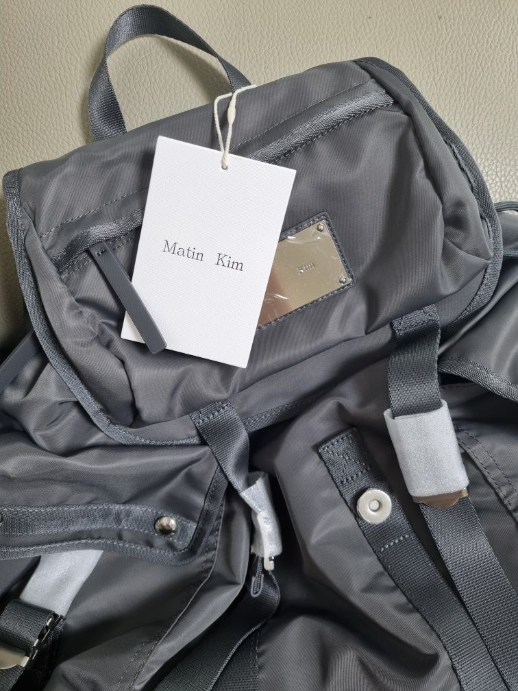 MUSINSA | MATIN KIM MATIN POCKET UTILITY LARGE BACK PACK IN CHARCOAL