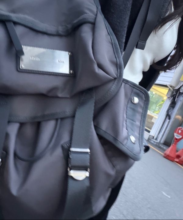 MUSINSA | MATIN KIM MATIN POCKET UTILITY LARGE BACK PACK IN CHARCOAL
