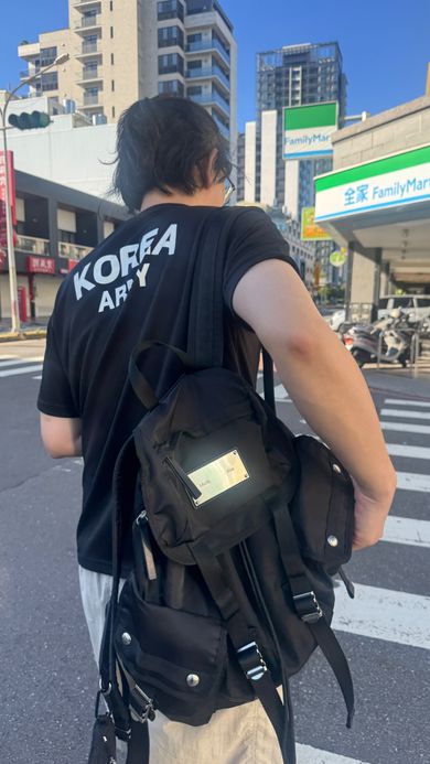 Matin Kim Large Backpack 黒 MUSINSA | MATIN KIM MATIN POCKET UTILITY LARGE BACK PACK IN BLACK