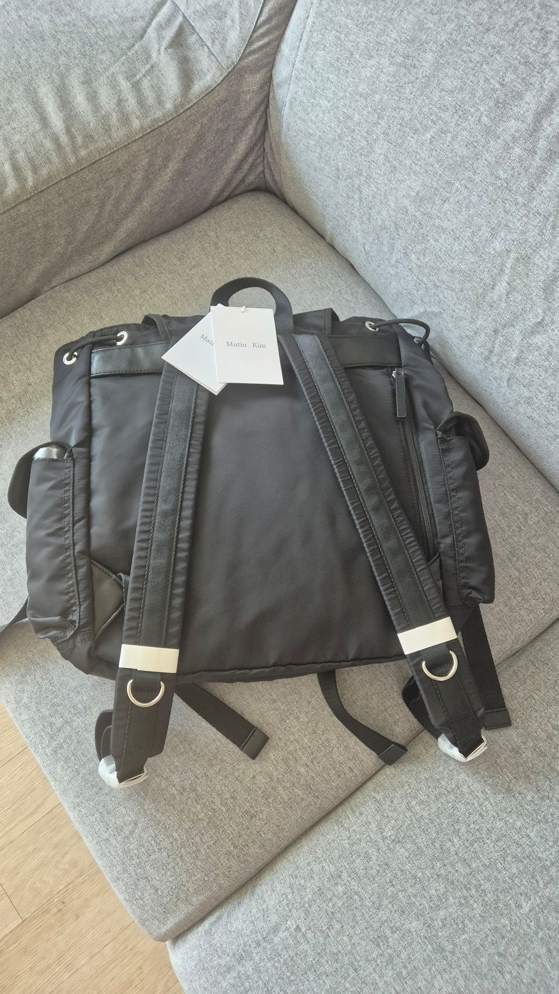 MUSINSA | MATIN KIM MATIN POCKET UTILITY LARGE BACK PACK IN BLACK