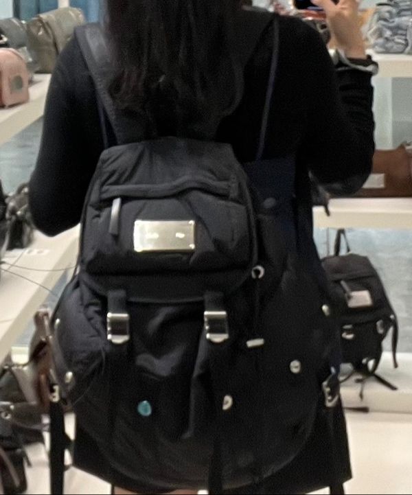 MUSINSA | MATIN KIM POCKET UTILITY LARGE BACK PACK IN BLACK