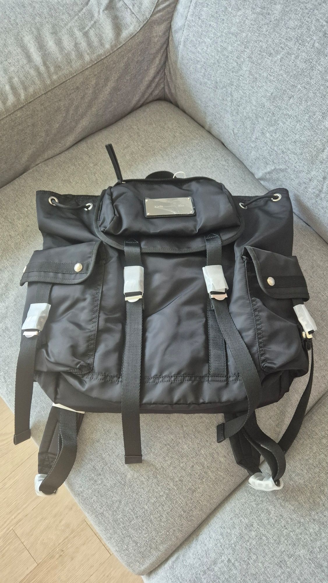 MUSINSA | MATIN KIM MATIN POCKET UTILITY LARGE BACK PACK IN BLACK