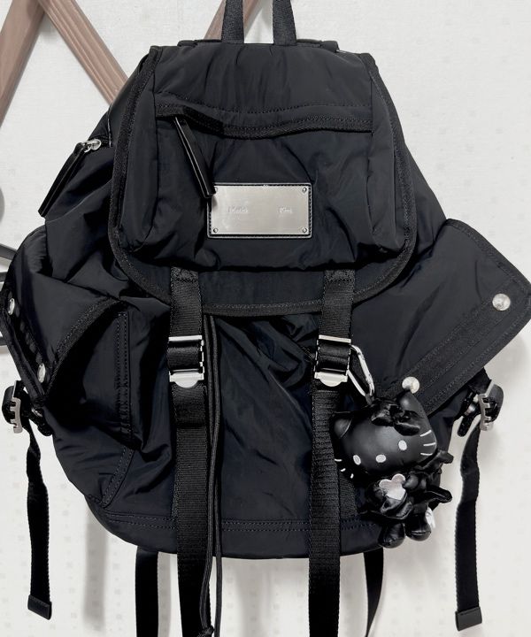 MUSINSA | MATIN KIM POCKET UTILITY LARGE BACK PACK IN BLACK