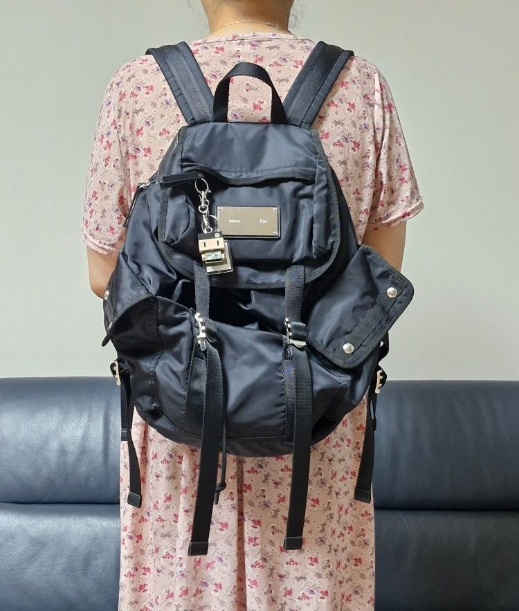 MUSINSA | MATIN KIM MATIN POCKET UTILITY LARGE BACK PACK IN BLACK
