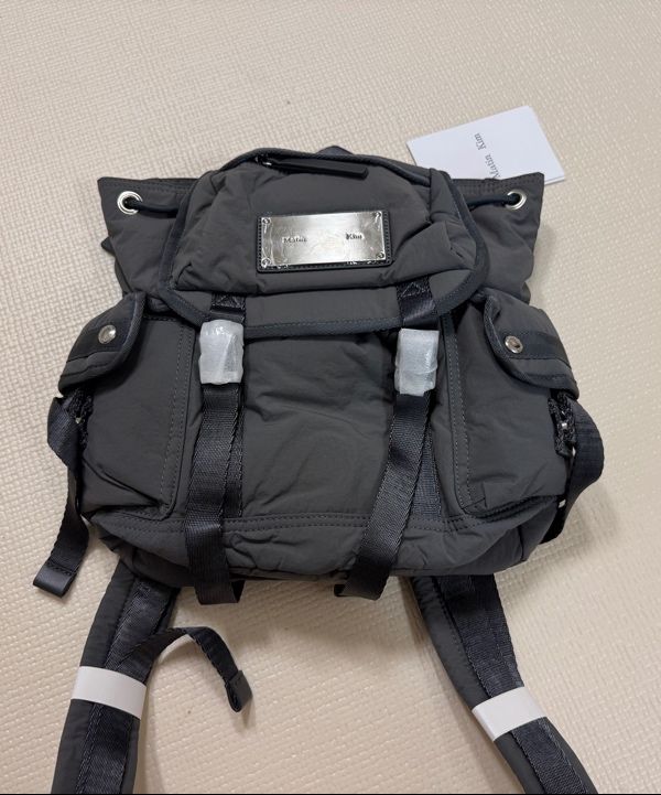 MUSINSA | MATIN KIM POCKET UTILITY SMALL BACK PACK IN CHARCOAL