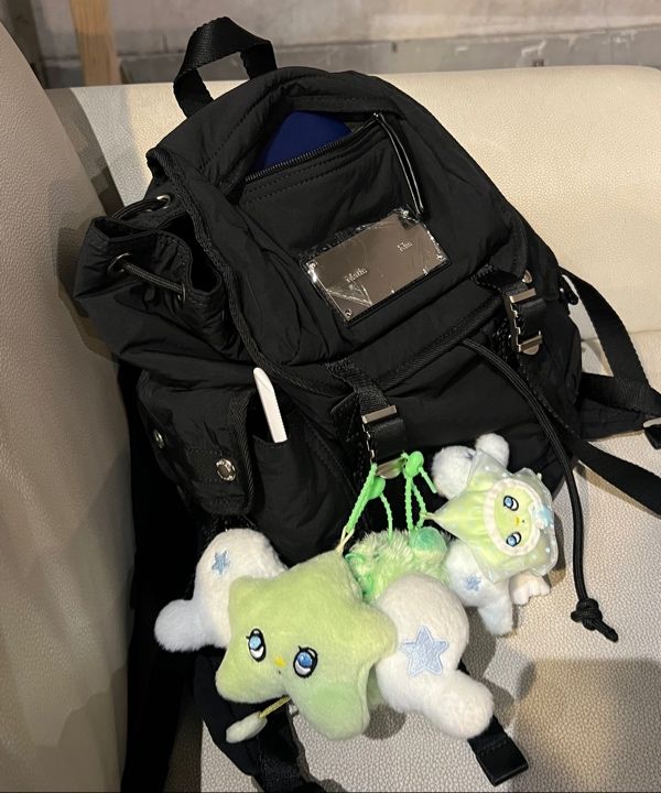 MUSINSA | MATIN KIM POCKET UTILITY SMALL BACK PACK IN BLACK