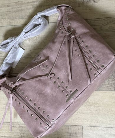 MUSINSA公式 | ILLIGO リーフアイレットビッグショルダーバッグピンク
