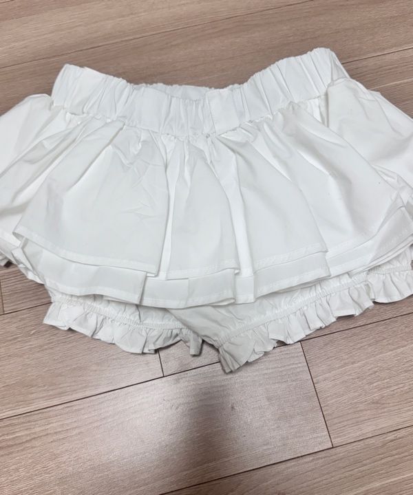 MUSINSA公式 | KHAKIPOINT Cancan Skirt Pants (ivory)