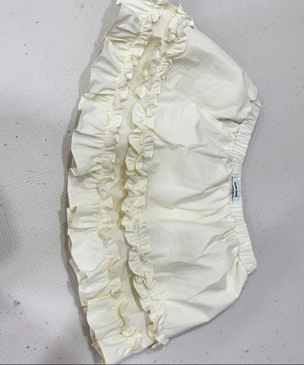 CRANK スカート フリルレイヤードミニスカート クリーム MUSINSA公式 | CRANK フリルレイヤードミニスカート_クリーム