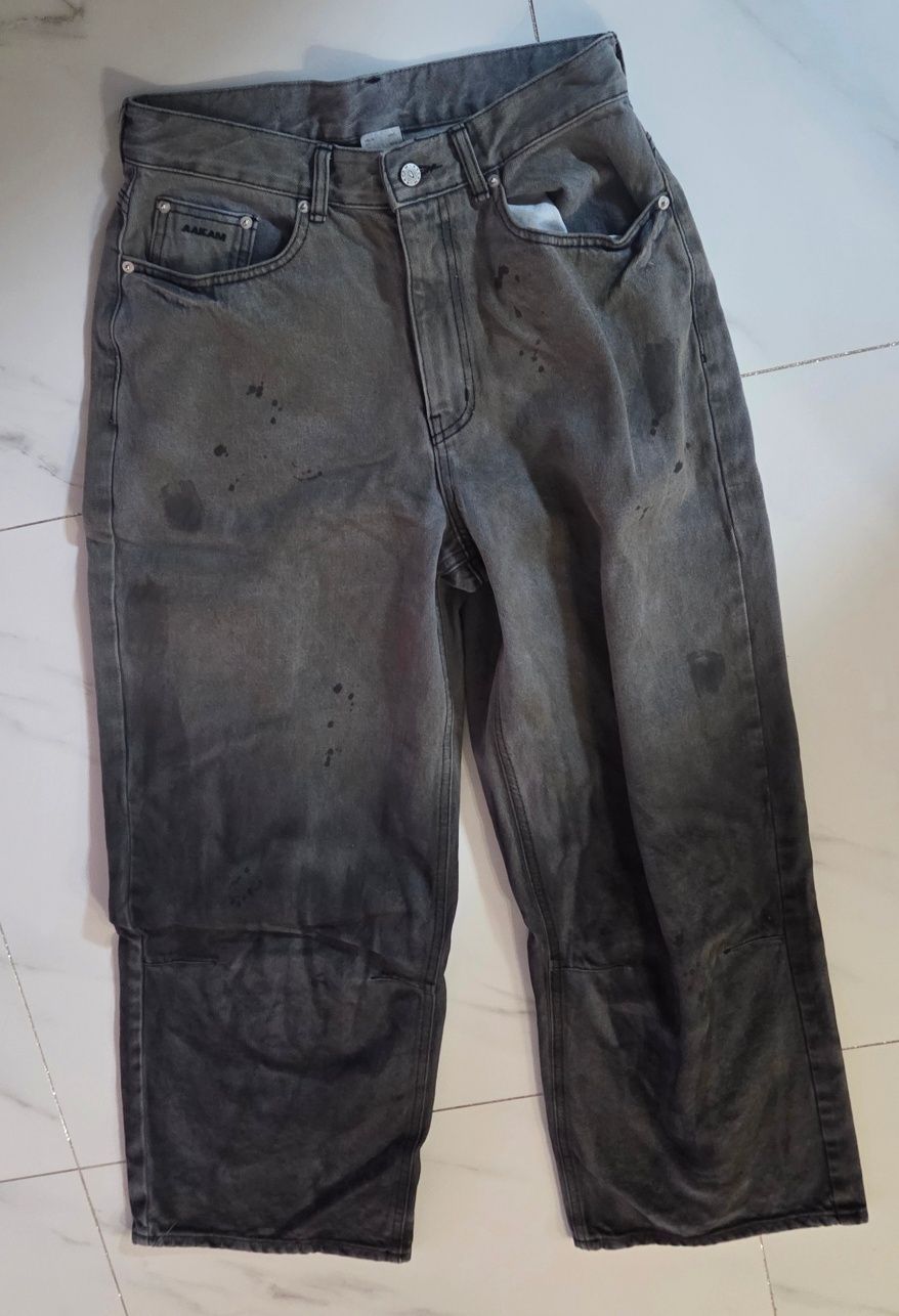 パンツ AAKAM Dirty Gradation Denim Pants 2 MUSINSA | AAKAM Dirty Gradation Denim Pants (Gray)