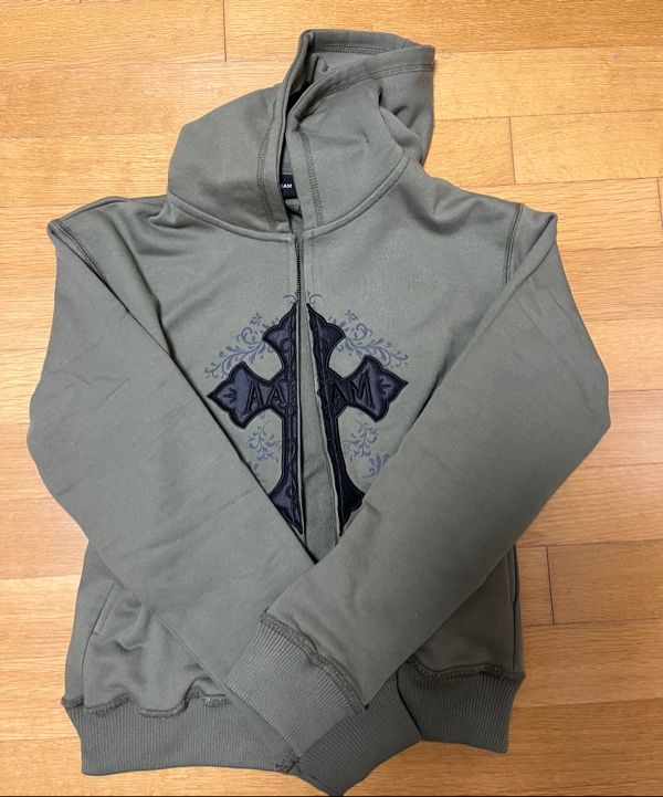 サンウォン着用 AAKAM AKM CROS2 Zip-Up Hoodie サンウォン着用 AAKAM