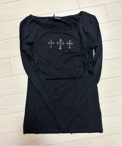 MUSINSA公式 | AAKAM Triple AKM CROS2 Long Sleeve (Black)