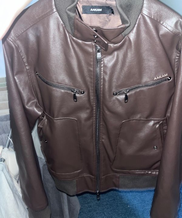 AAKAM レザージャケット Leather Jacket(Brown)サイズ1 MUSINSA | AAKAM High-Neck Leather Jacket (Brown)
