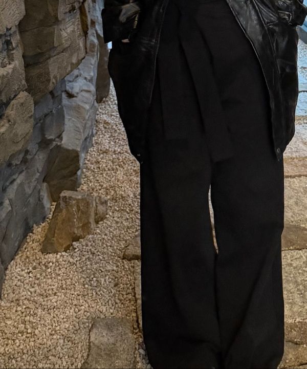 MUSINSA | FLAREUP Layered Wrap Trousers (FL-255_Black)