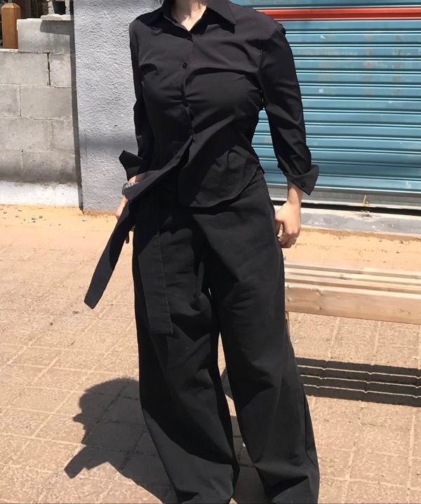 FLAREUP Layered Wrap Trousers Black ブラック MUSINSA | FLAREUP Layered Wrap Trousers (FL-255_Black)