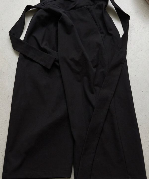 MUSINSA | FLAREUP Layered Wrap Trousers (FL-255_Black)