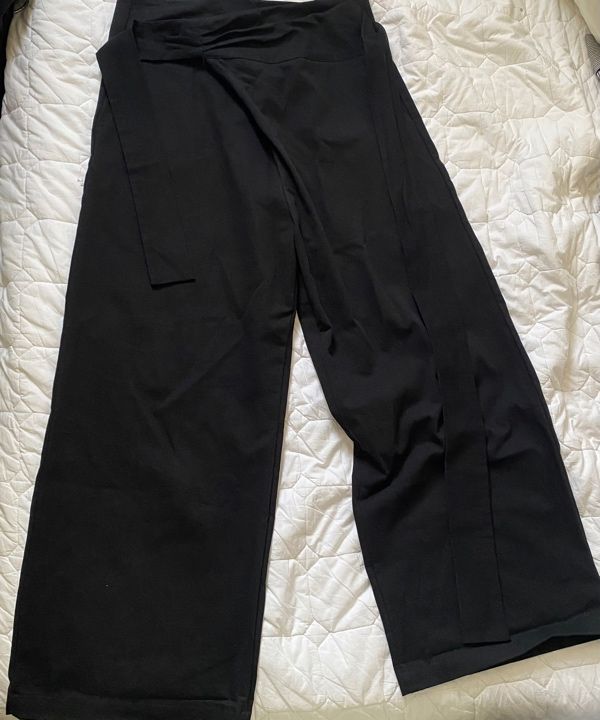 MUSINSA | FLAREUP Layered Wrap Trousers (FL-255_Black)